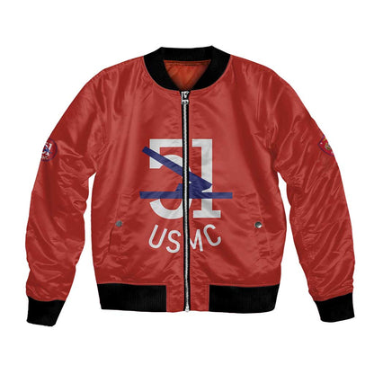 51 USMC Legacy Bomber Jacket Proud Montford Point Marines - African Pride