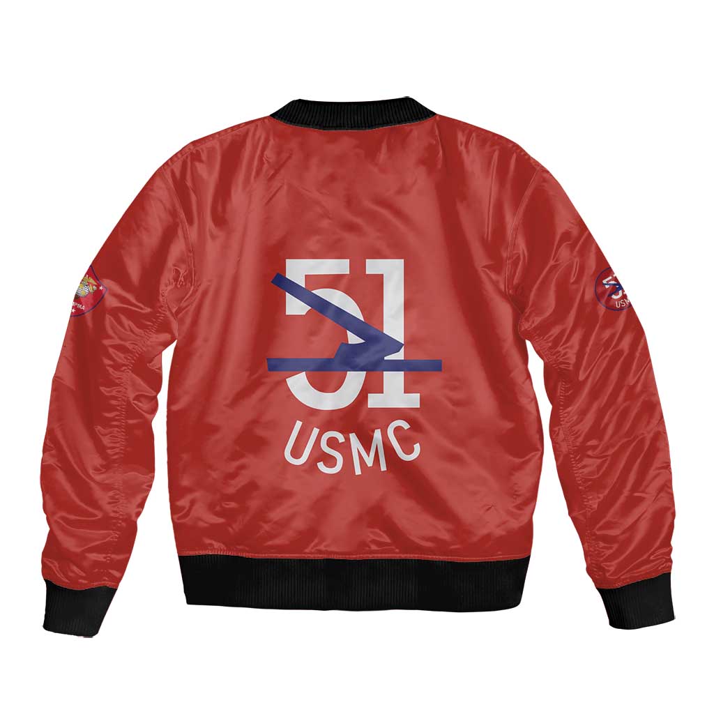 51 USMC Legacy Bomber Jacket Proud Montford Point Marines - African Pride