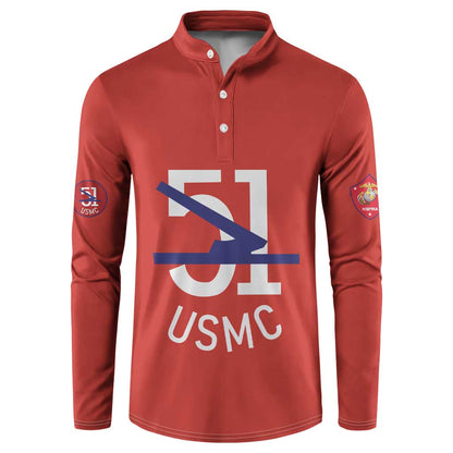 Montford Point Marines Button Sweatshirt 51 USMC Tribute