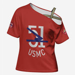 Montford Point Marines Cross Shoulder Shirt 51 USMC Tribute