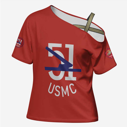 Montford Point Marines Cross Shoulder Shirt 51 USMC Tribute