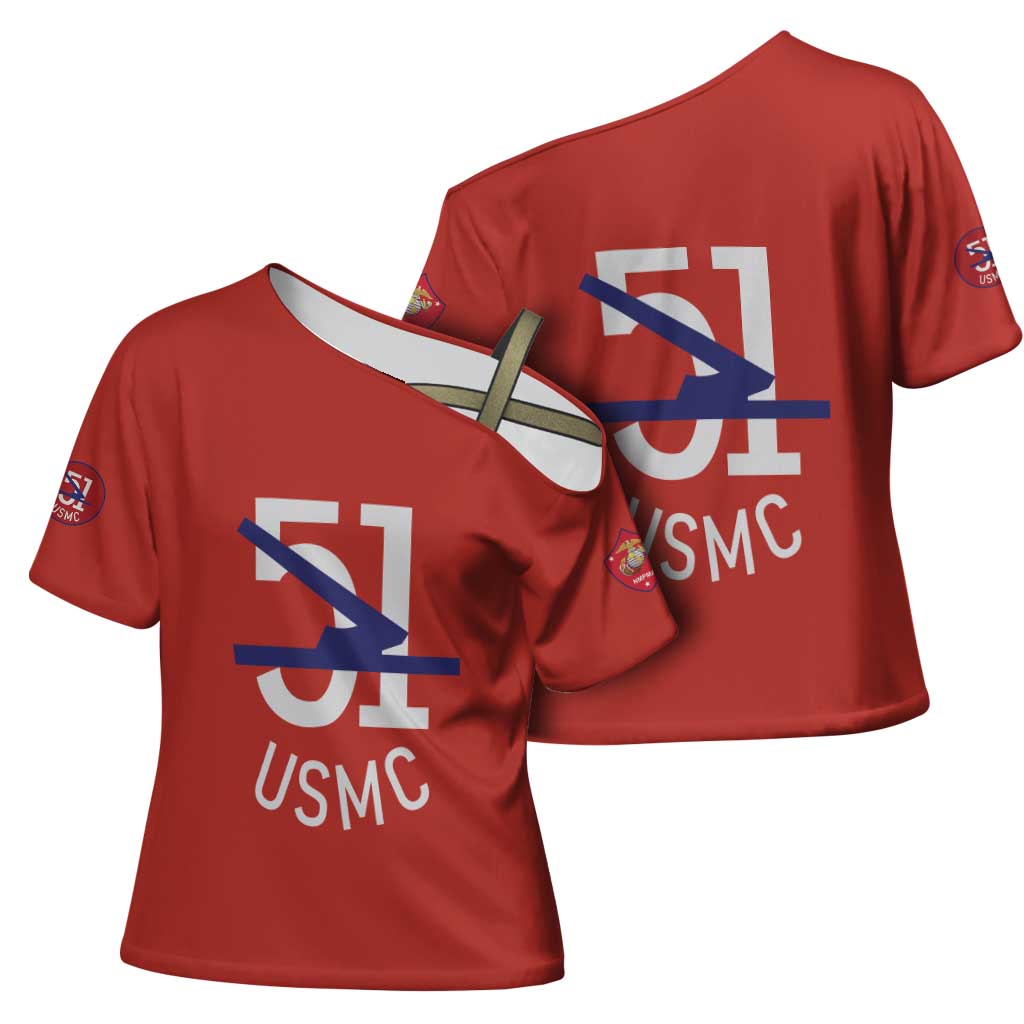 Montford Point Marines Cross Shoulder Shirt 51 USMC Tribute