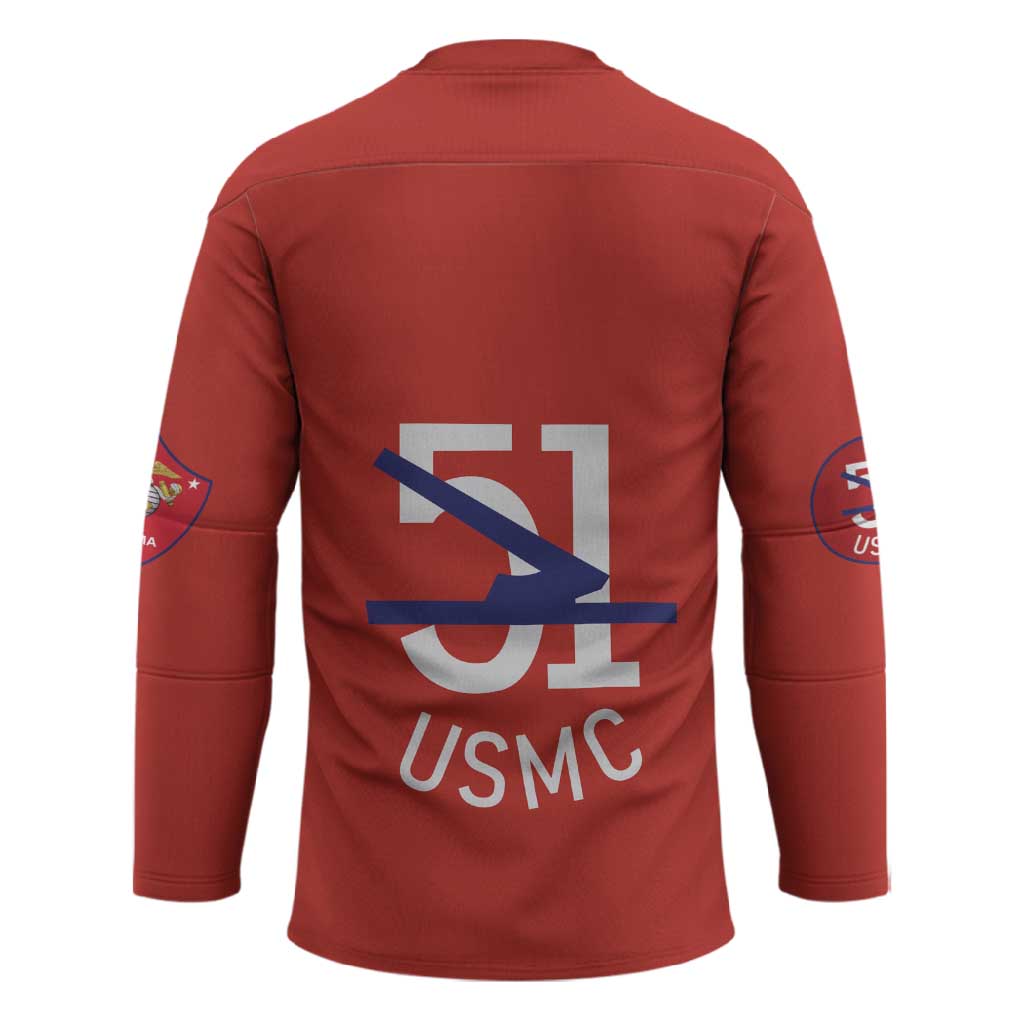 Montford Point Marines Hockey Jersey 51 USMC Tribute