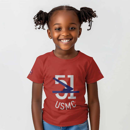 51 USMC Legacy Kid T shirt Proud Montford Point Marines - African Pride
