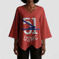 Montford Point Marines Kimono Sleeve Blouse 51 USMC Tribute