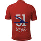 51 USMC Legacy Polo Shirt Proud Montford Point Marines - African Pride