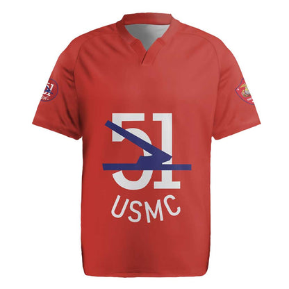 51 USMC Legacy Rugby Jersey Proud Montford Point Marines - African Pride