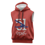 51 USMC Legacy Sleeveless Hoodie Proud Montford Point Marines - African Pride