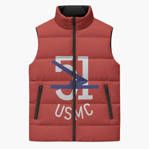 Montford Point Marines Sleeveless Puffer Jacket 51 USMC Tribute