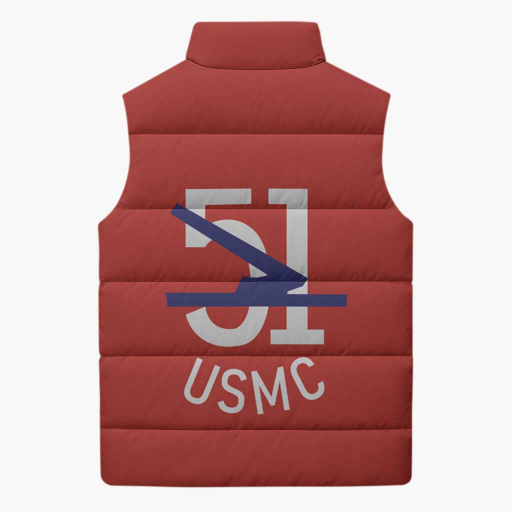 Montford Point Marines Sleeveless Puffer Jacket 51 USMC Tribute