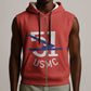 51 USMC Legacy Sleeveless Zip Hoodie Proud Montford Point Marines - African Pride