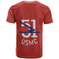 51 USMC Legacy T shirt Proud Montford Point Marines - African Pride