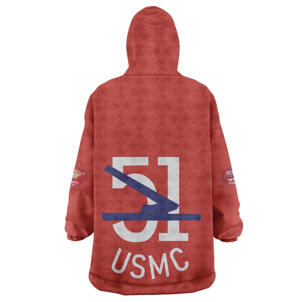 51 USMC Legacy Wearable Blanket Hoodie Proud Montford Point Marines - African Pride
