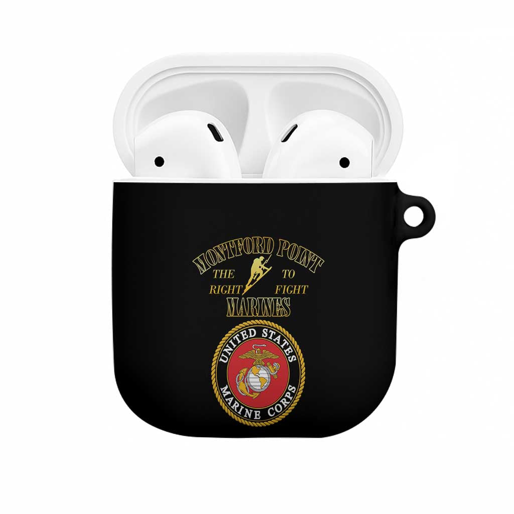 African American Marine Corps Legacy AirPods Case Montford Point Heritage Black