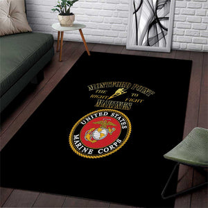 Montford Point Marines Area Rug African American Heroes Black - African Pride