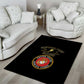 Montford Point Marines Area Rug African American Heroes Black - African Pride