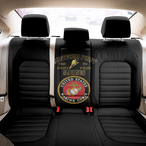 Montford Point Marines Back Car Seat Cover African American Heroes Black - African Pride