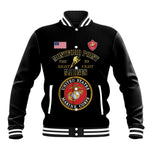 Montford Point Marines Baseball Jacket African American Heroes Black - African Pride
