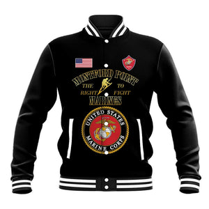 Montford Point Marines Baseball Jacket African American Heroes Black - African Pride