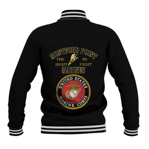 Montford Point Marines Baseball Jacket African American Heroes Black - African Pride