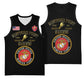 Montford Point Marines Basketball Jersey African American Heroes Black - African Pride