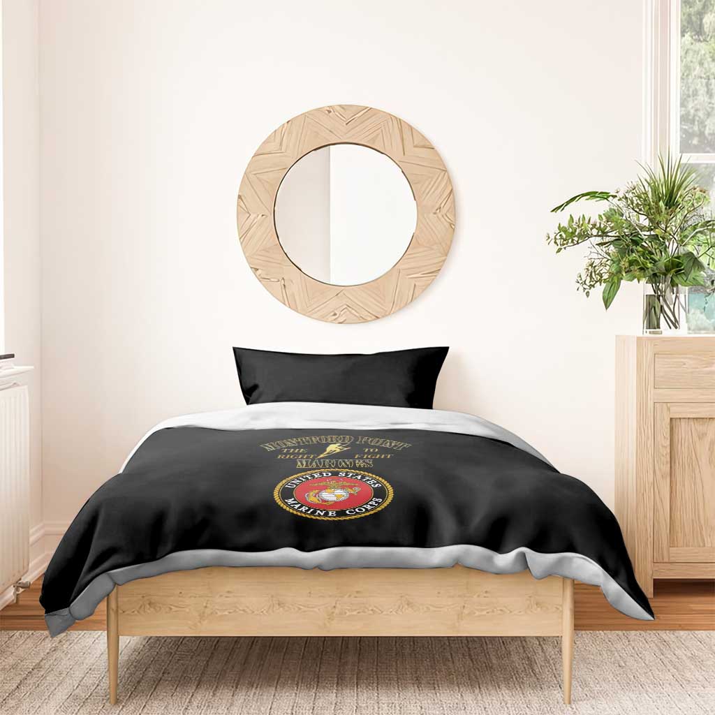 Montford Point Marines Bedding Set African American Heroes Black - African Pride
