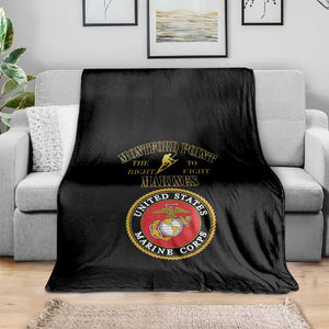 Montford Point Marines Blanket African American Heroes Black - African Pride