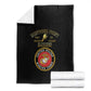 Montford Point Marines Blanket African American Heroes Black - African Pride