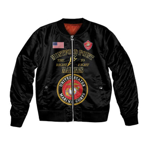 Montford Point Marines Bomber Jacket African American Heroes Black - African Pride