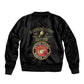 Montford Point Marines Bomber Jacket African American Heroes Black - African Pride