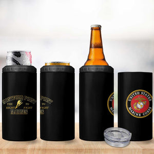 Montford Point Marines 4 in 1 Can Cooler Tumbler African American Heroes Black - African Pride