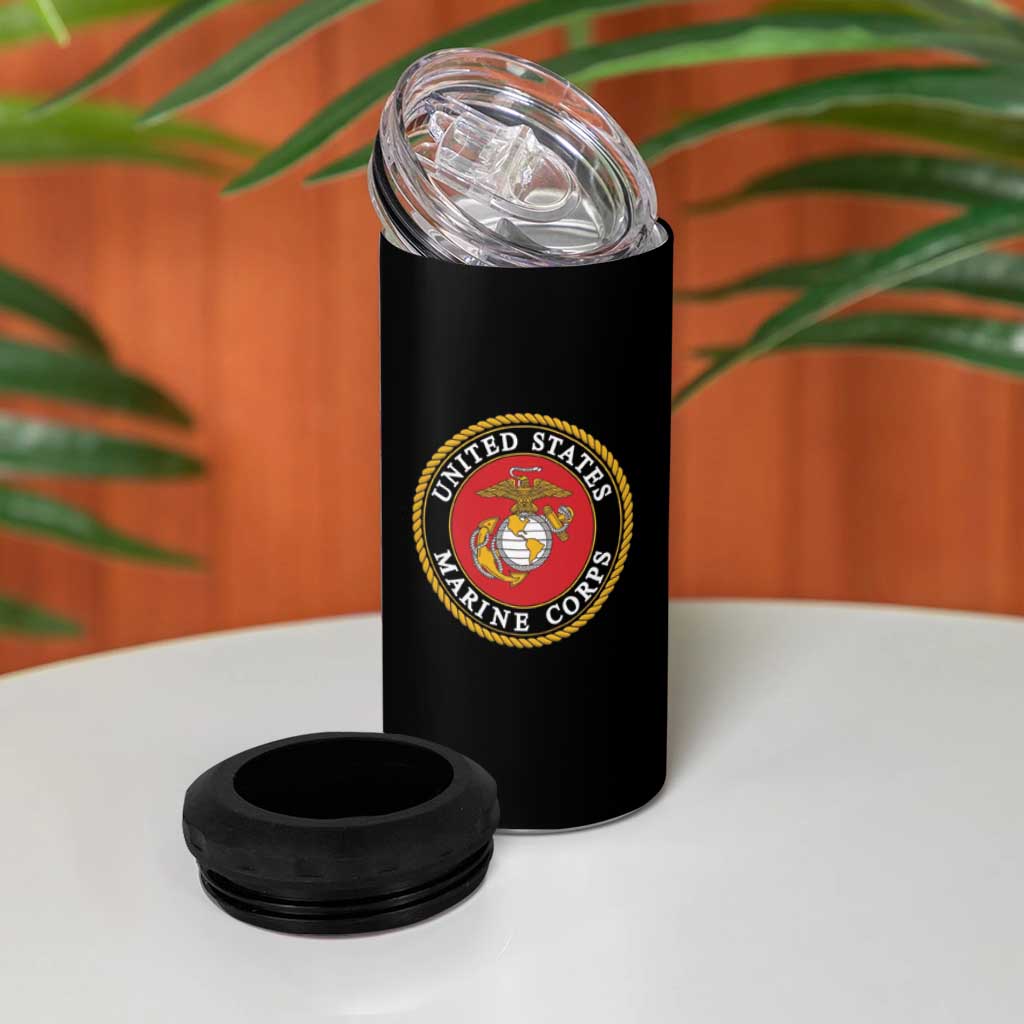 Montford Point Marines 4 in 1 Can Cooler Tumbler African American Heroes Black - African Pride