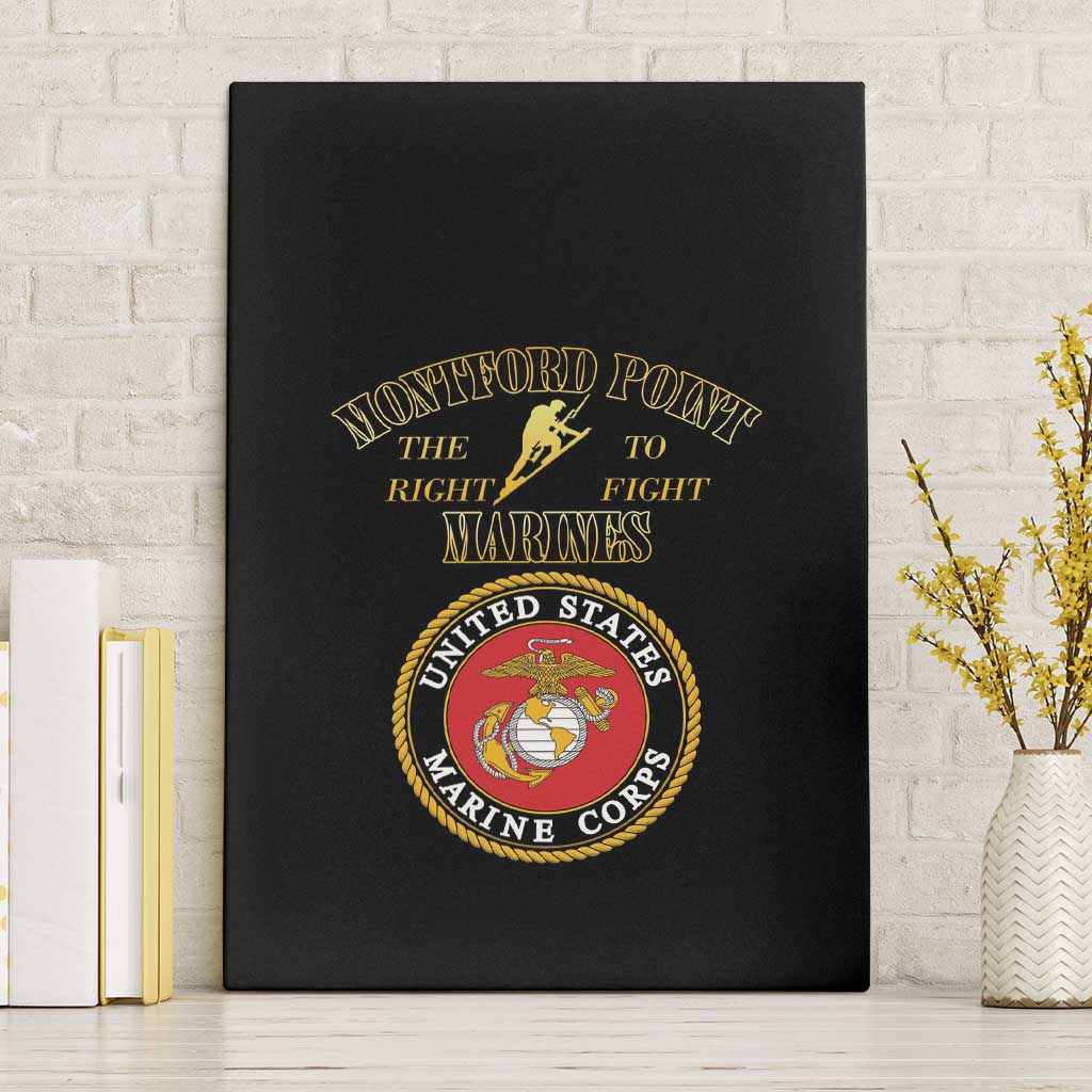 Montford Point Marines Canvas Wall Art African American Heroes Black - African Pride