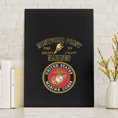 Montford Point Marines Canvas Wall Art African American Heroes Black - African Pride