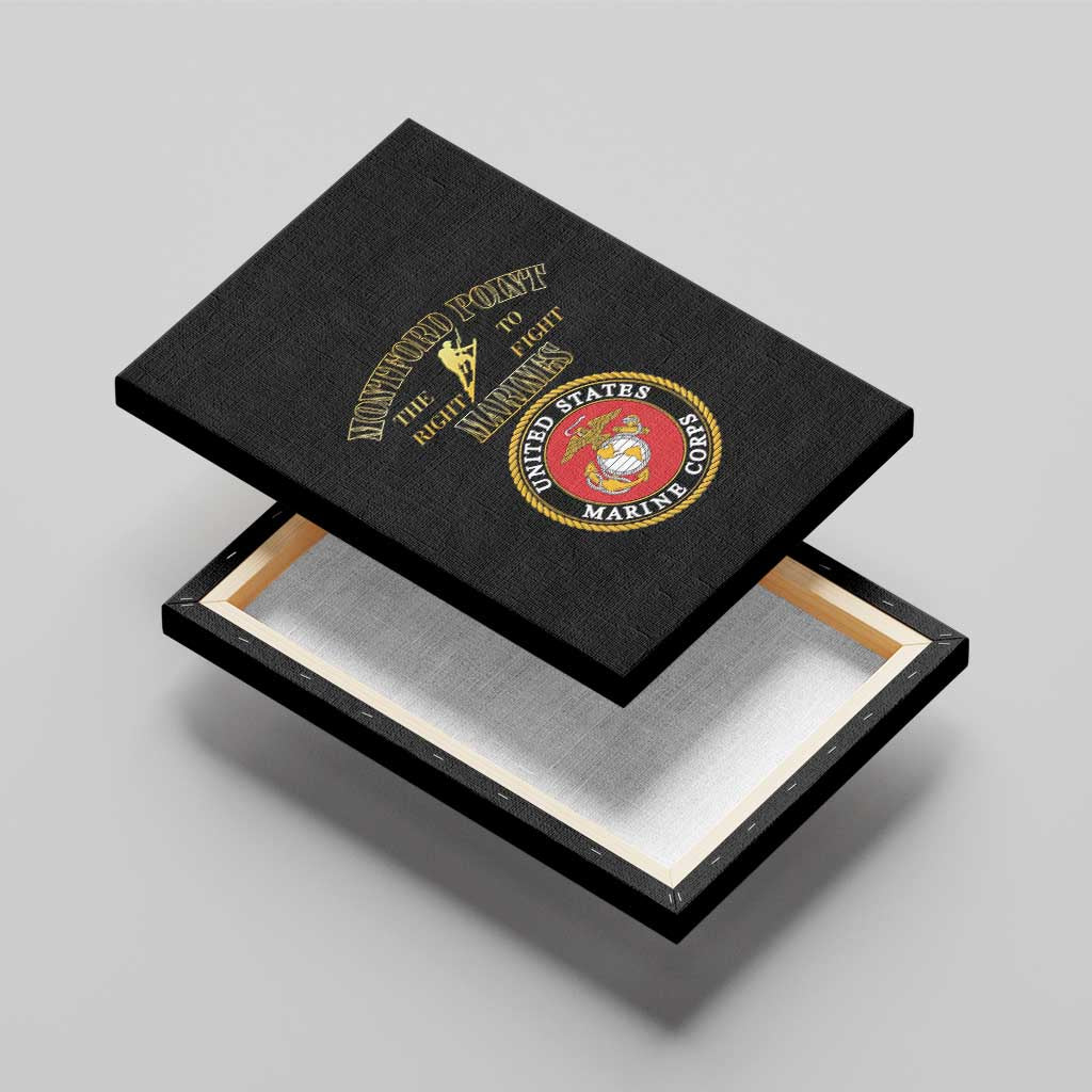 Montford Point Marines Canvas Wall Art African American Heroes Black - African Pride