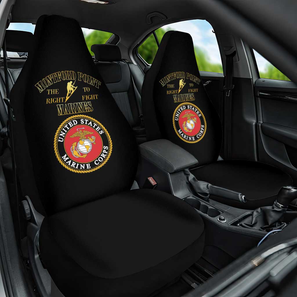 Montford Point Marines Car Seat Cover African American Heroes Black - African Pride