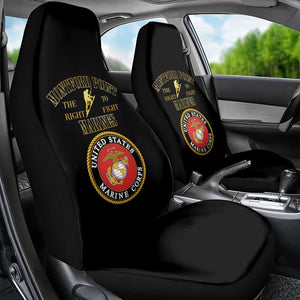 Montford Point Marines Car Seat Cover African American Heroes Black - African Pride
