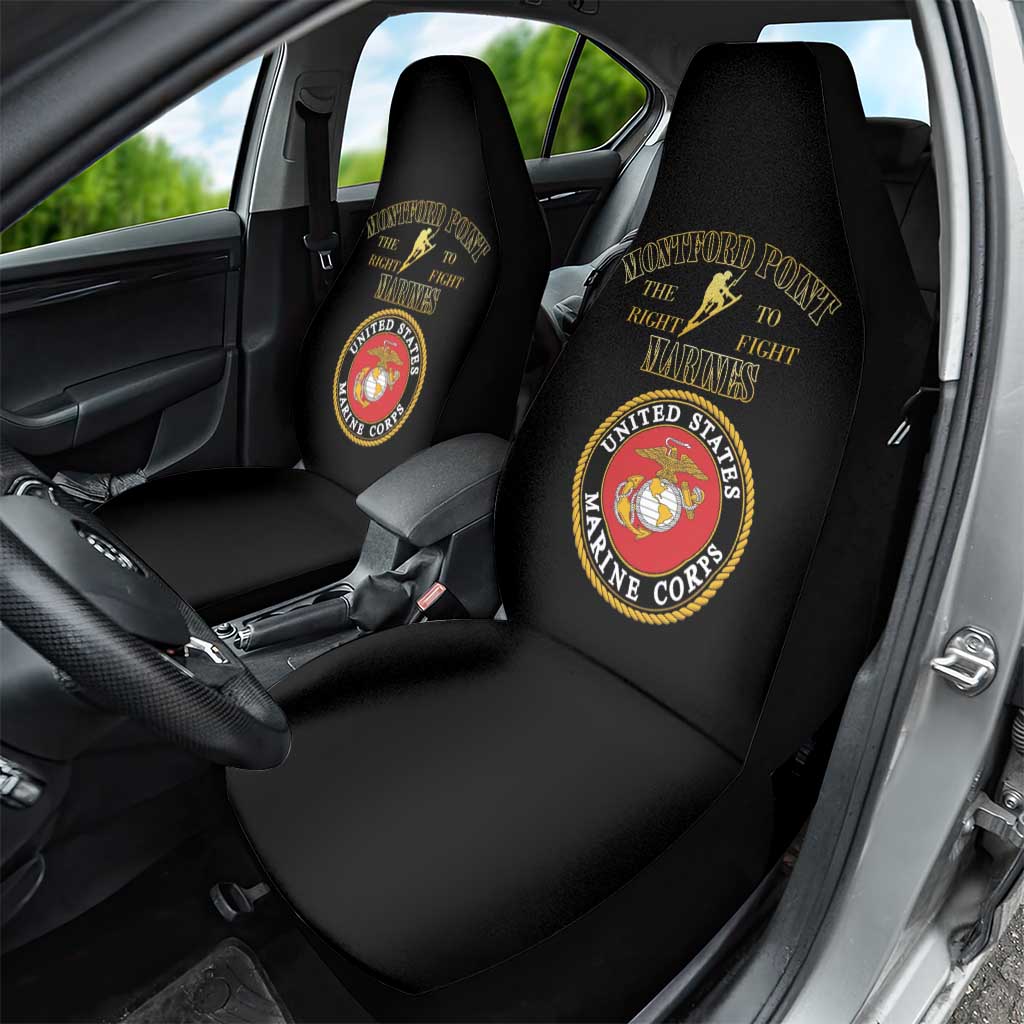 Montford Point Marines Car Seat Cover African American Heroes Black - African Pride