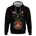 Montford Point Marines Hoodie African American Heroes Black - African Pride