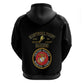 Montford Point Marines Hoodie African American Heroes Black - African Pride
