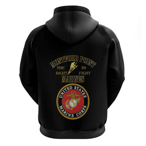 Montford Point Marines Hoodie African American Heroes Black - African Pride