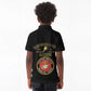 Montford Point Marines Kid Polo Shirt African American Heroes Black - African Pride