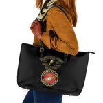 Montford Point Marines Leather Tote Bag African American Heroes Black - African Pride