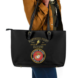 Montford Point Marines Leather Tote Bag African American Heroes Black - African Pride