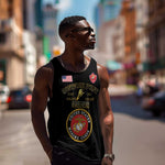 Montford Point Marines Men Tank Top African American Heroes Black - African Pride