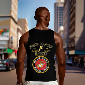 Montford Point Marines Men Tank Top African American Heroes Black - African Pride