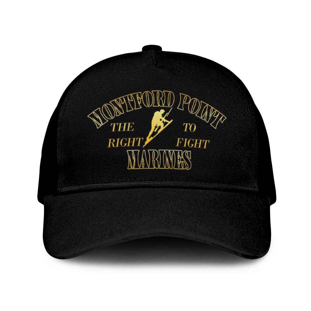 Montford Point Marines Mesh Trucker Cap African American Heroes Black - African Pride