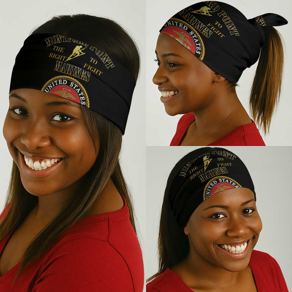Montford Point Marines Neck Gaiter African American Heroes Black - African Pride