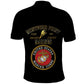 Montford Point Marines Polo Shirt African American Heroes Black - African Pride