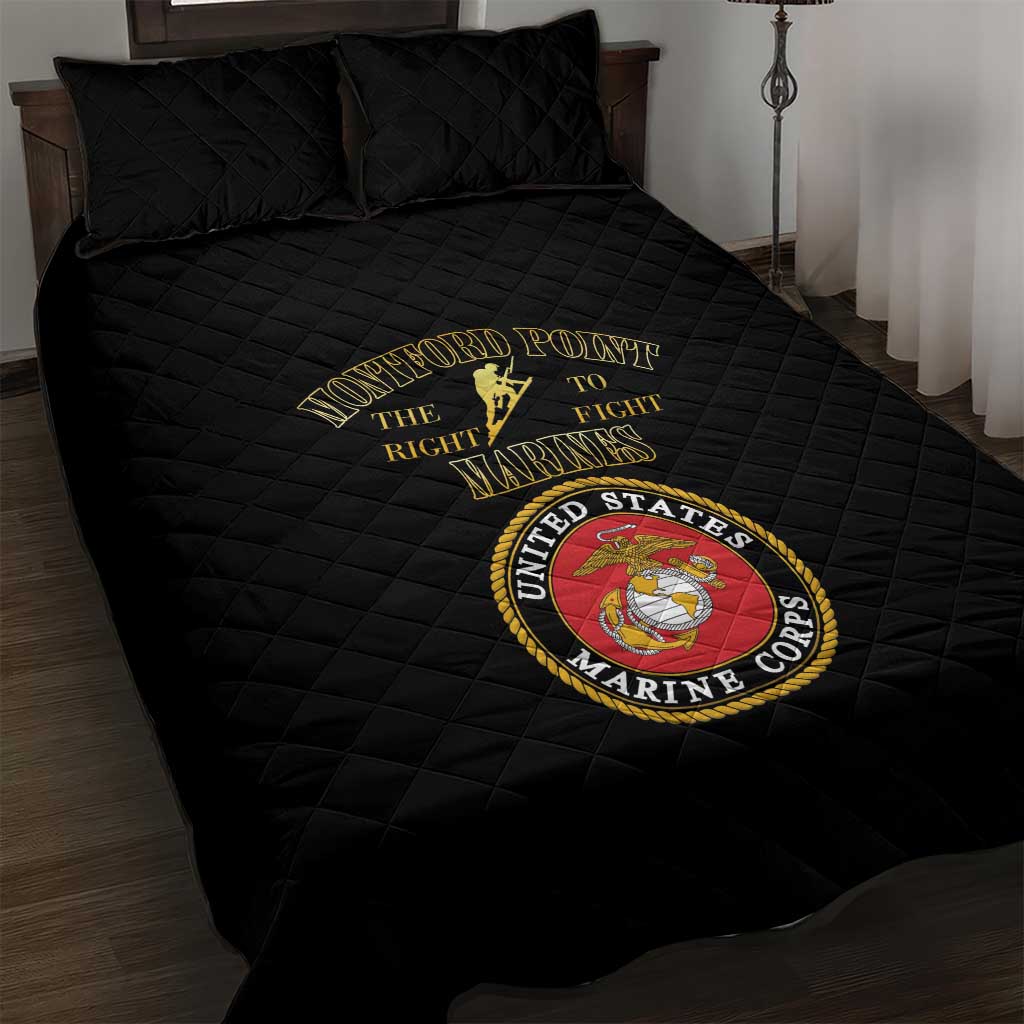 Montford Point Marines Quilt Bed Set African American Heroes Black - African Pride